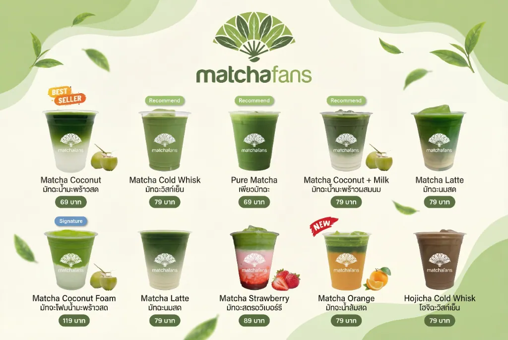 Free Matcha Menu and Price List Template