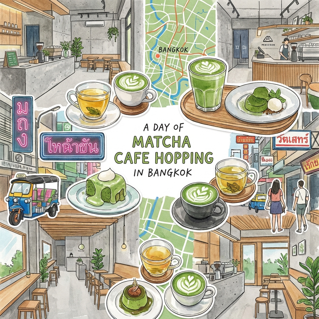 One Day Trip: ตะลุย 3 คาเฟ่มัทฉะย่านทองหล่อ-เอกมัย ที่สายเขียวห้ามพลาด