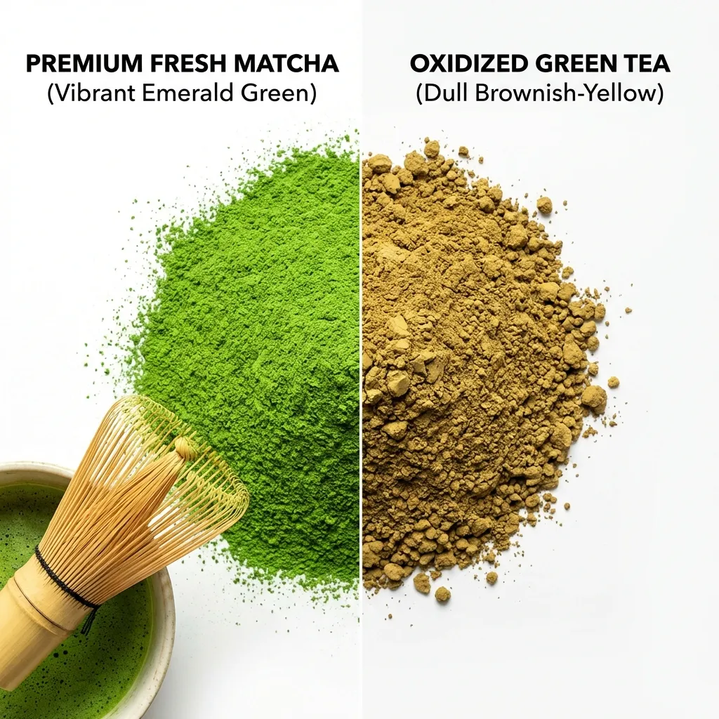 ชงมัทฉะแล้วสีไม่เขียว เกิดจากอะไร? สีน้ำตาล สีเหลือง สัญญาณอันตราย?