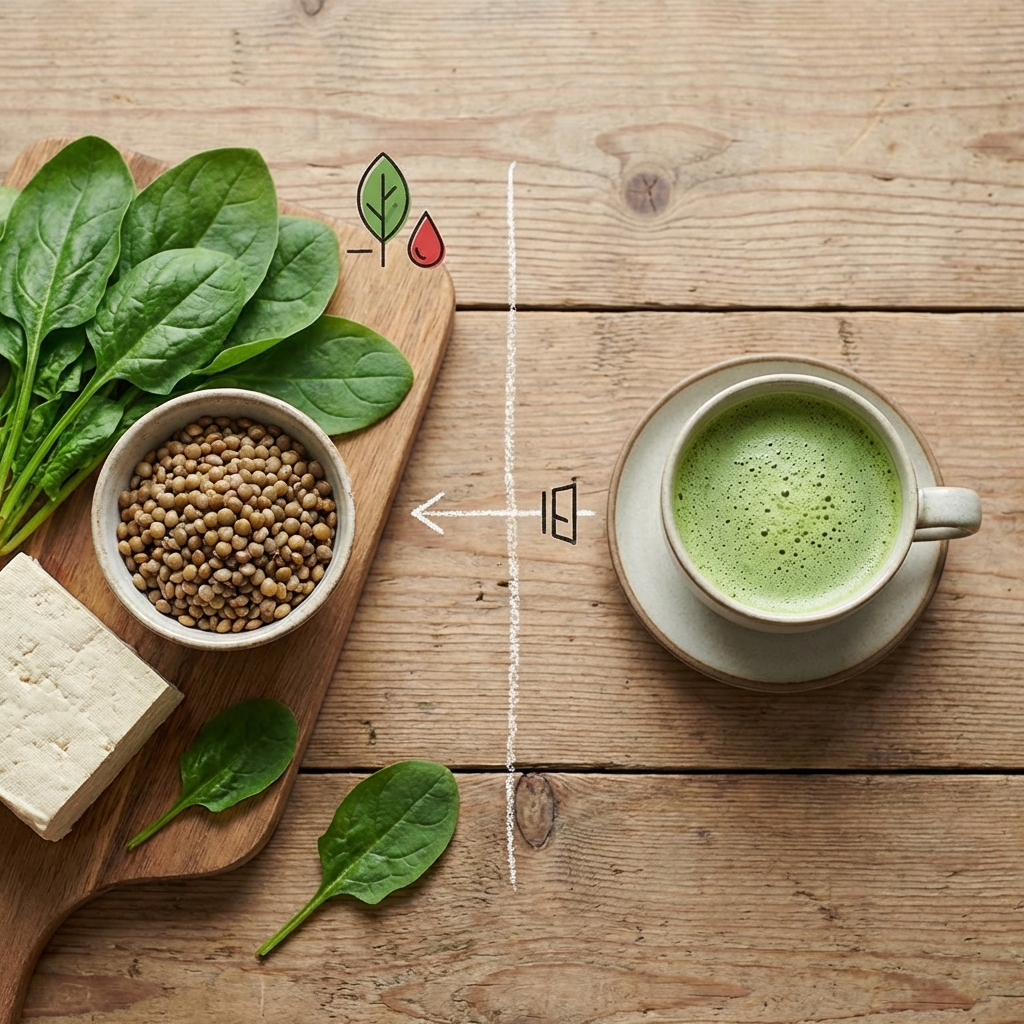 เปรียบเทียบธาตุเหล็กแบบ Heme และ Non-Heme กับมัทฉะ