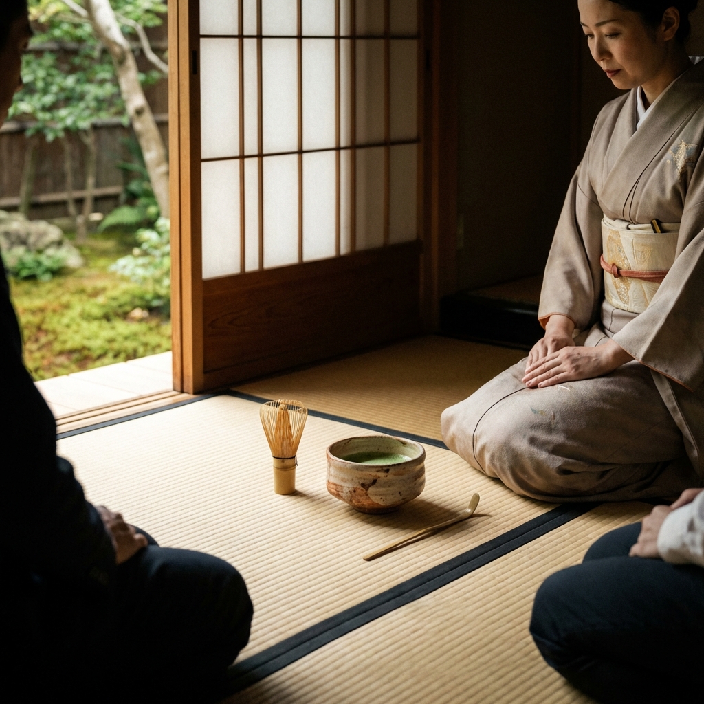 ชุดชงชามัทฉะแบบญี่ปุ่นดั้งเดิม